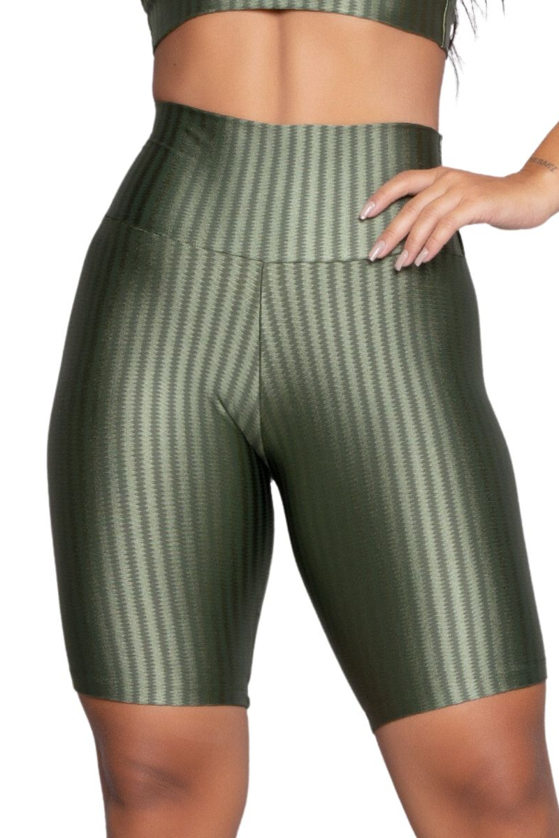 Bermuda New Zig Ciclista Fitness 3D Ikat Feminina