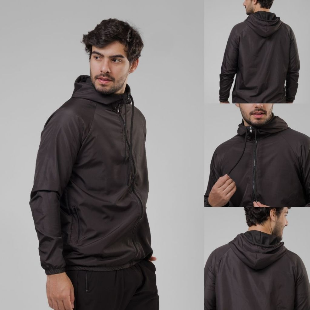 Jaqueta Corta Vento Masculina – Leve, Repelente à Água, FPU50 – Sportswear