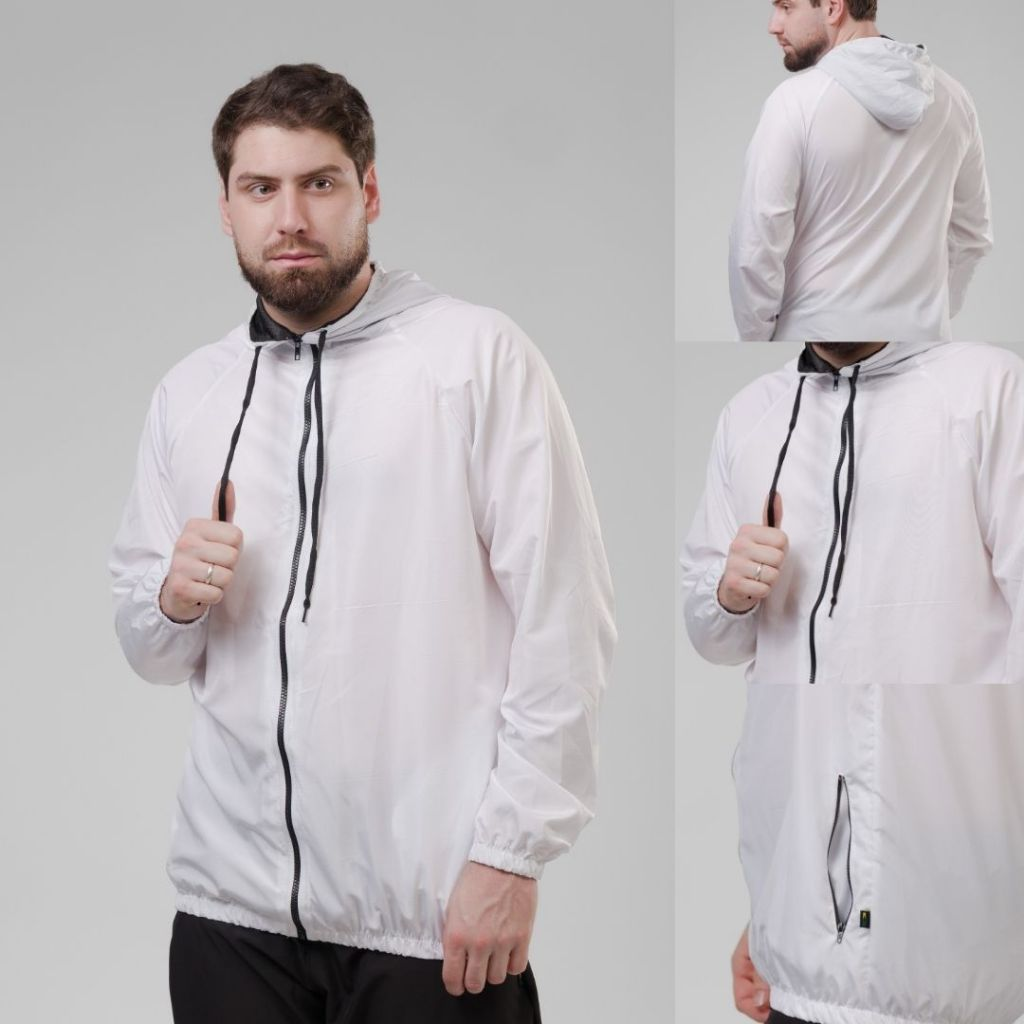 Jaqueta Corta Vento Masculina – Leve, Repelente à Água, FPU50 – Sportswear