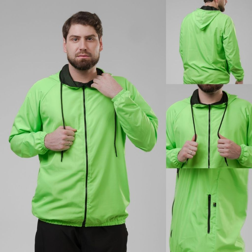 Jaqueta Corta Vento Masculina – Leve, Repelente à Água, FPU50 – Sportswear