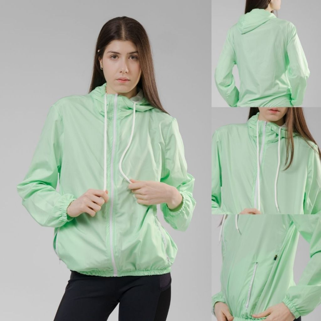Jaqueta Corta Vento Feminina – Leve, Repelente à Água, FPU50 – Sportswear