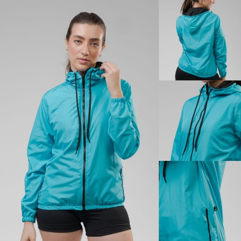 Jaqueta Corta Vento Feminina – Leve, Repelente à Água, FPU50 – Sportswear