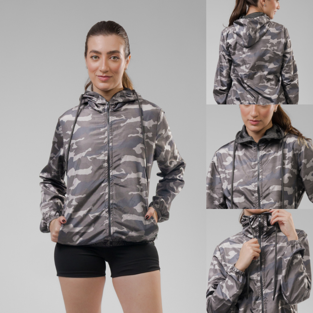 Jaqueta Corta Vento Feminina – Leve, Repelente à Água, FPU50 – Sportswear