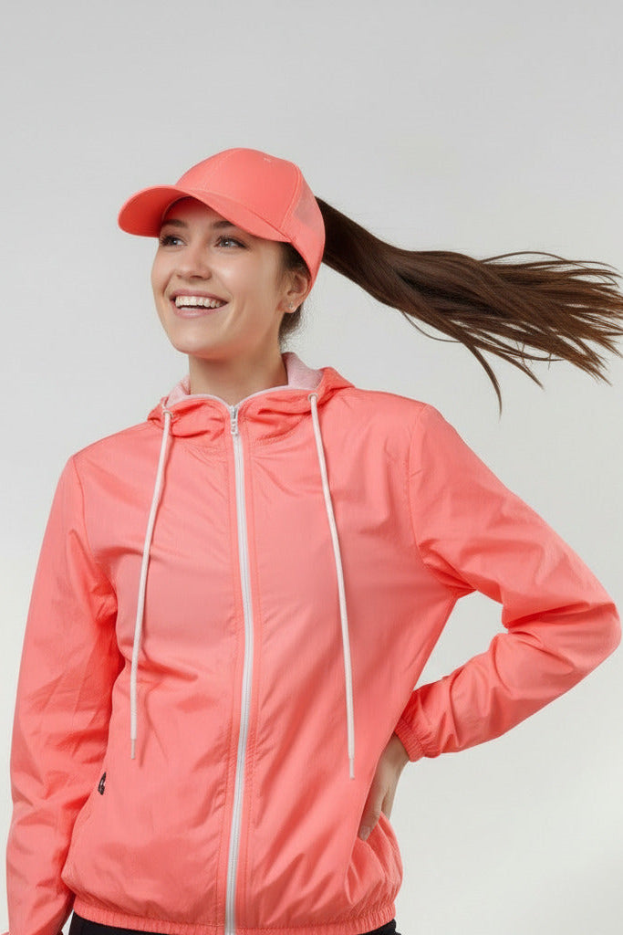 Jaqueta Corta Vento Feminina – Leve, Repelente à Água, FPU50 – Sportswear