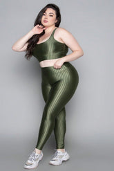 Vendedor IndicadoConjunto Fitness Top + Calça Plus Size New Zig 3D