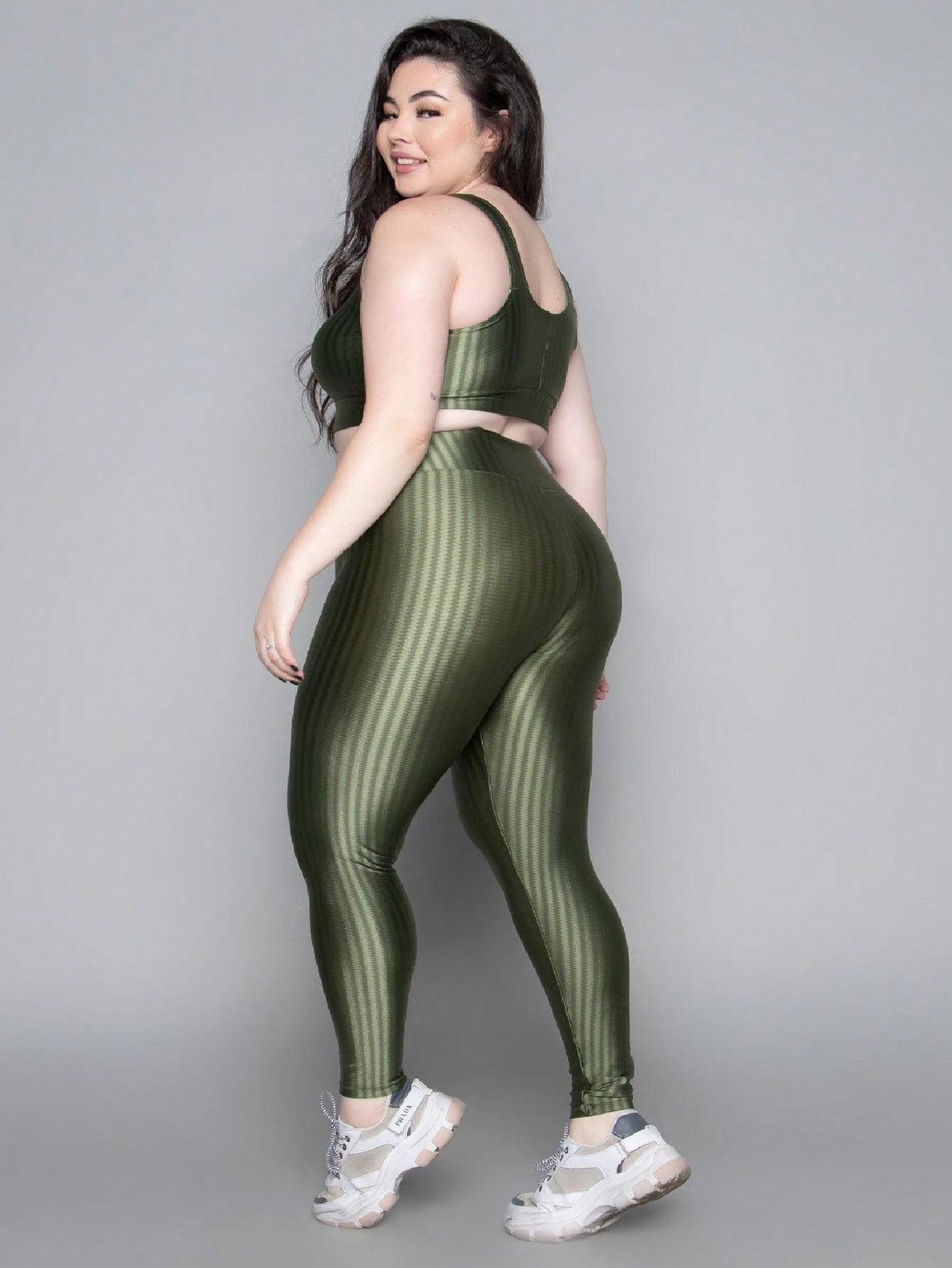 Vendedor IndicadoConjunto Fitness Top + Calça Plus Size New Zig 3D