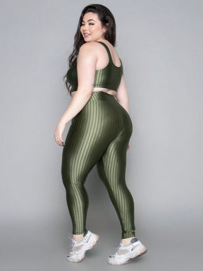 Vendedor IndicadoConjunto Fitness Top + Calça Plus Size New Zig 3D