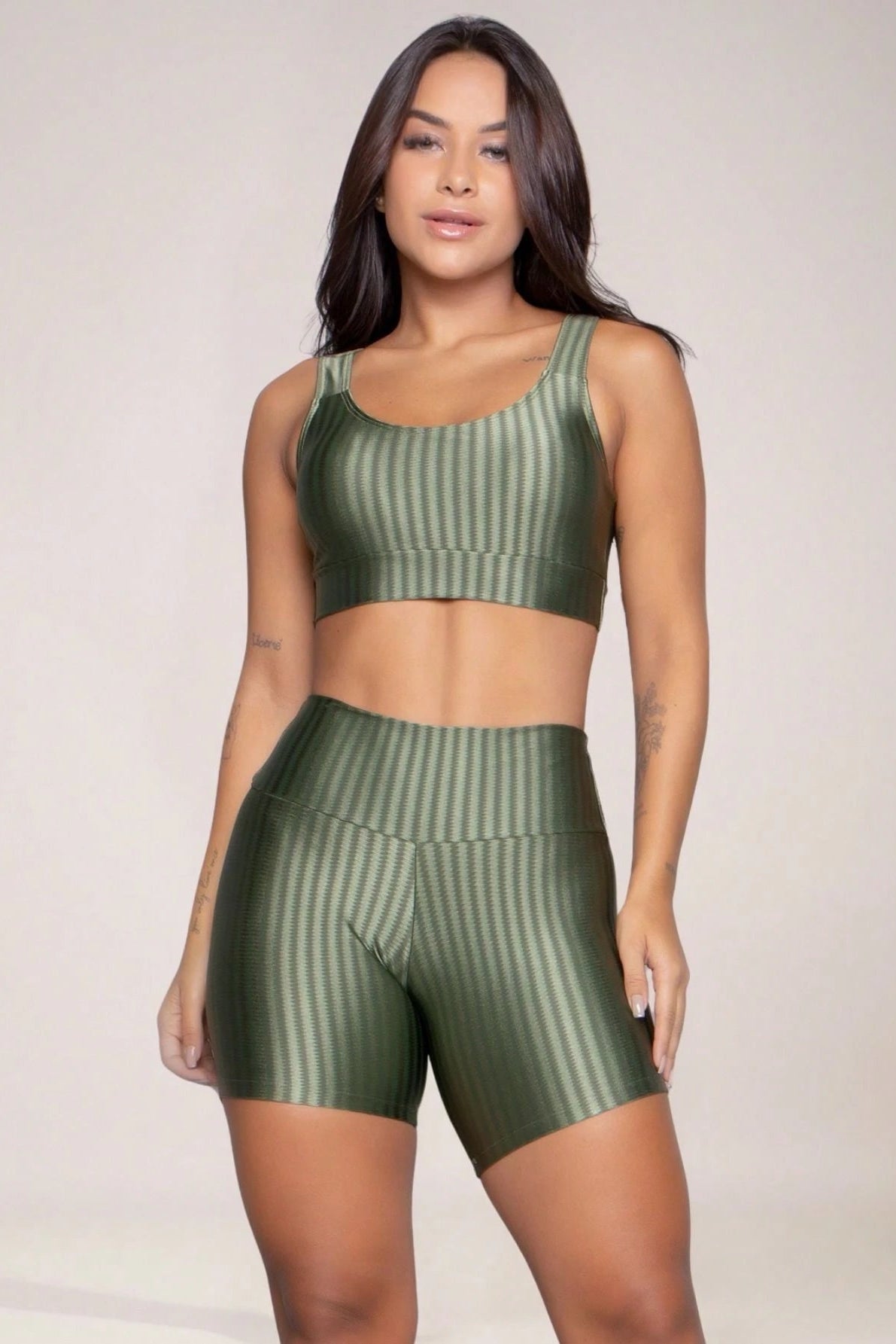 Vendedor IndicadoConjunto Fitness Academia Top Bojo Removível e Short New Zig 3D