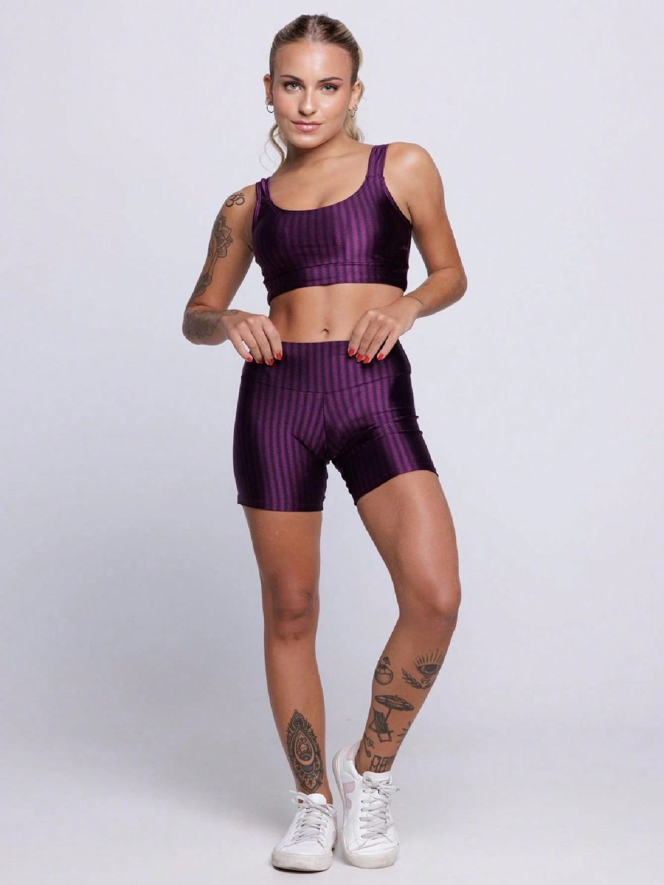 Vendedor IndicadoConjunto Fitness Academia Top Bojo Removível e Short New Zig 3D
