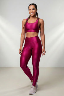 Conjunto Fitness Legging e Top Poliamida