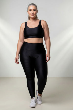 Conjunto Vibra Fitness Legging e Top em Poliamida (Plus Size)