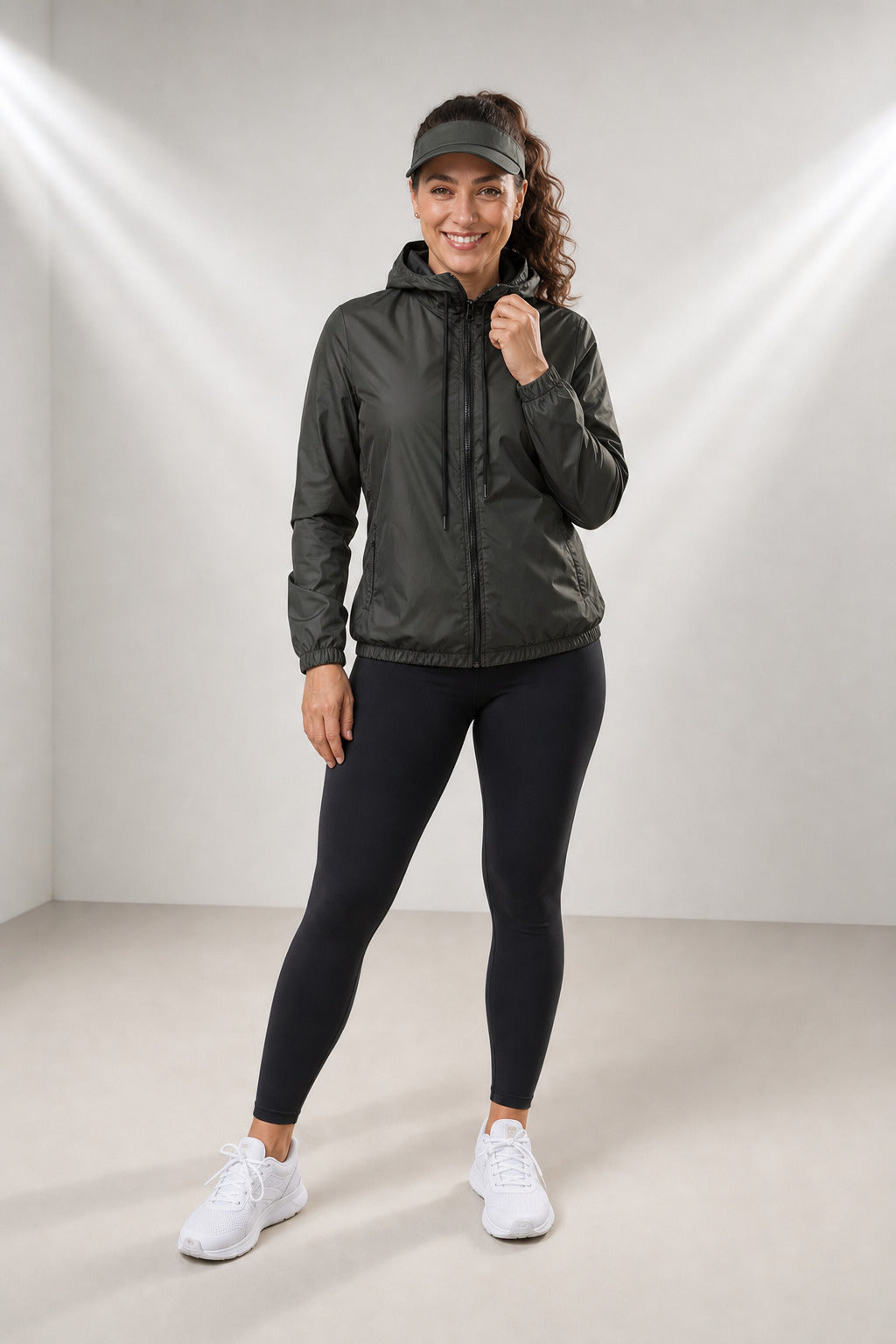 Jaqueta Corta Vento Feminina  – Leve, Repelente à Água, FPU50 – Sportswear