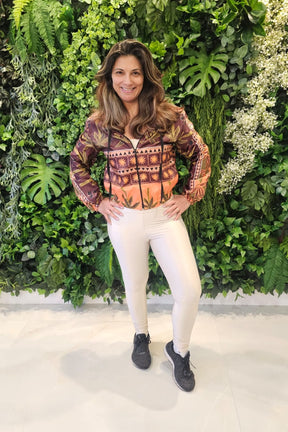 Jaqueta Bomber Corta Vento Feminina Estampada - Ultimas Peças !! (Outlet)