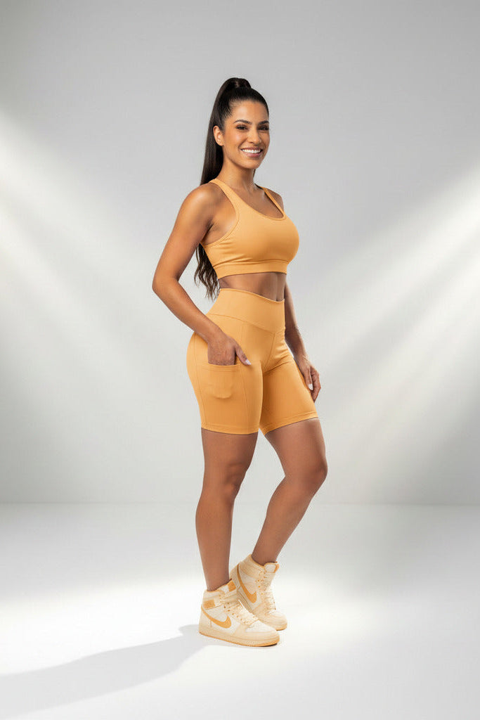 Bermuda Fitness Proteção UV50+ em Poliamida