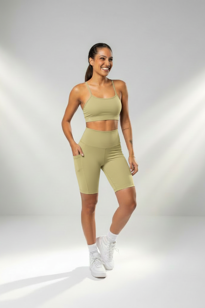 Bermuda Fitness Proteção UV50+ em Poliamida