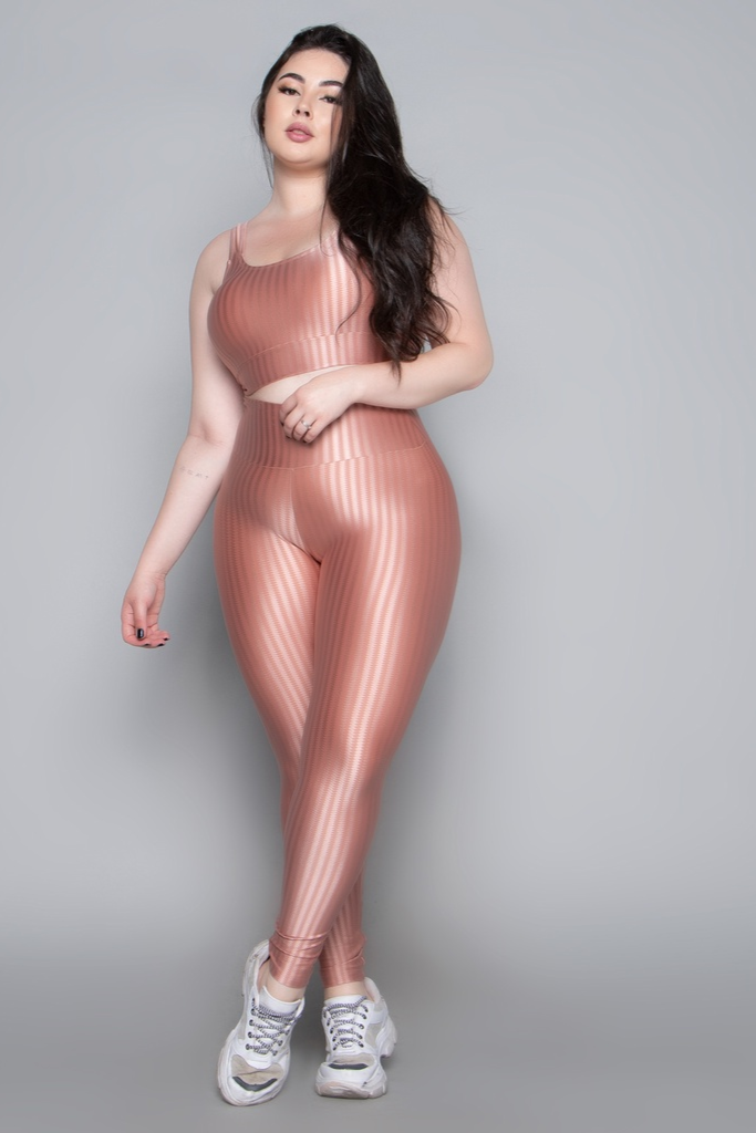 Conjunto Fitness Legging e Top Poliamida