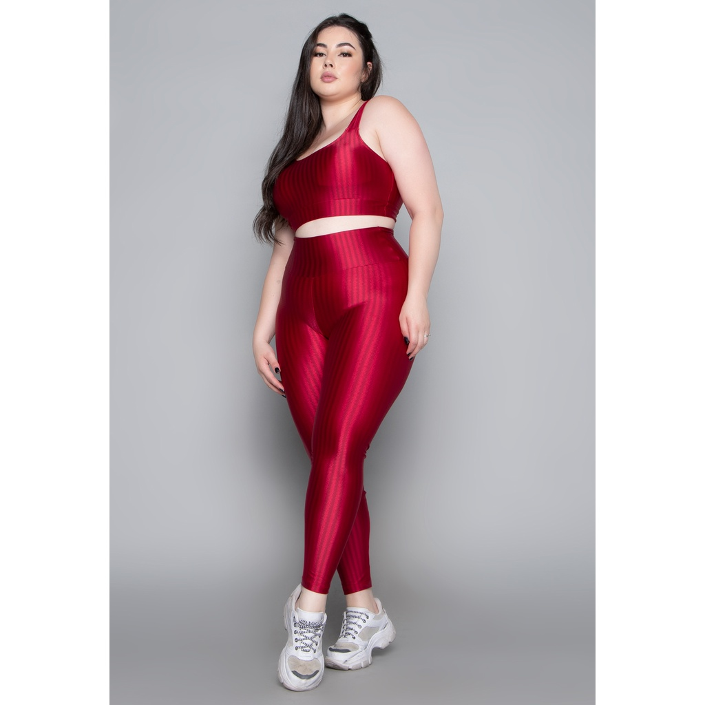 Conjunto Fitness Legging e Top Poliamida