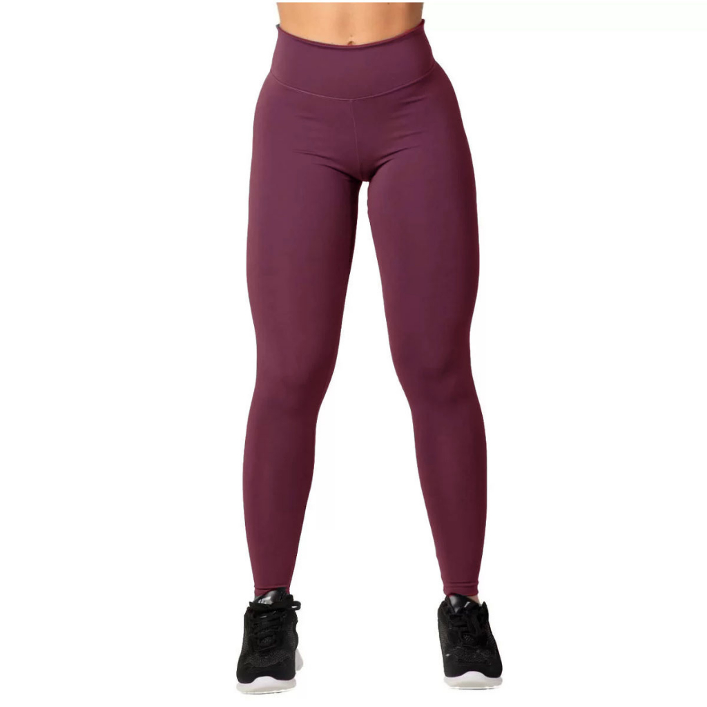 Calça Legging Feminina Lisa em Poliamida | Alta Elasticidade e Toque Suave