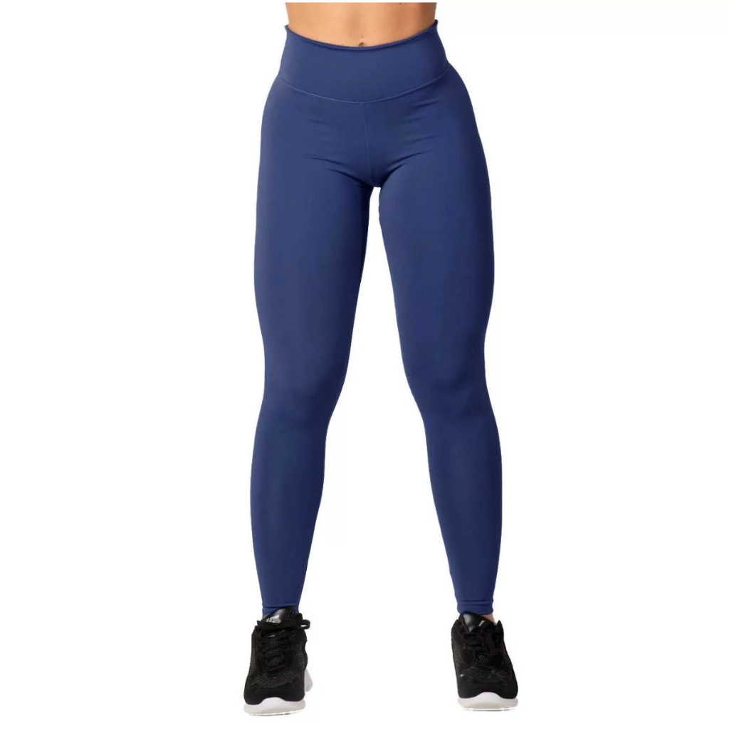 Calça Legging Feminina Lisa em Poliamida | Alta Elasticidade e Toque Suave