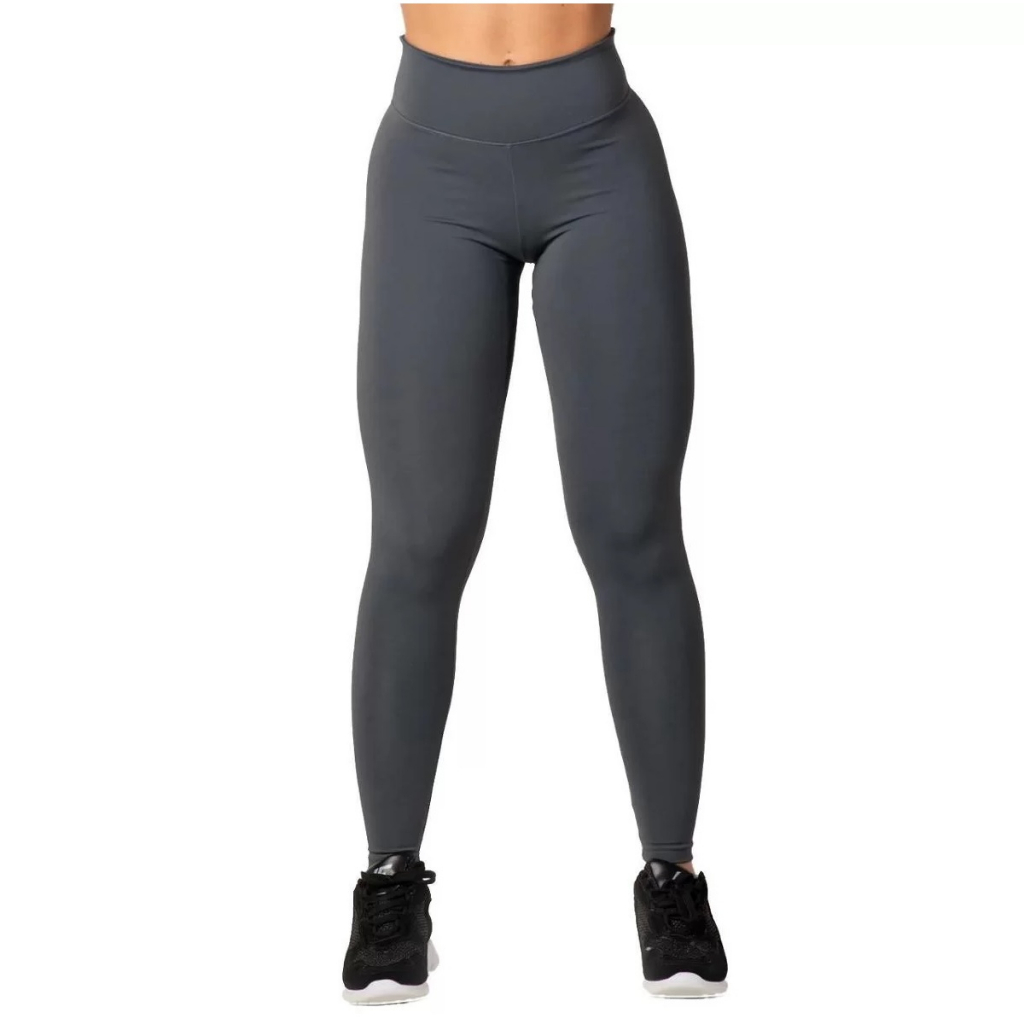 Calça Legging Feminina Lisa em Poliamida | Alta Elasticidade e Toque Suave