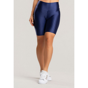 Bermuda Ciclista em Poliamida com Brilho