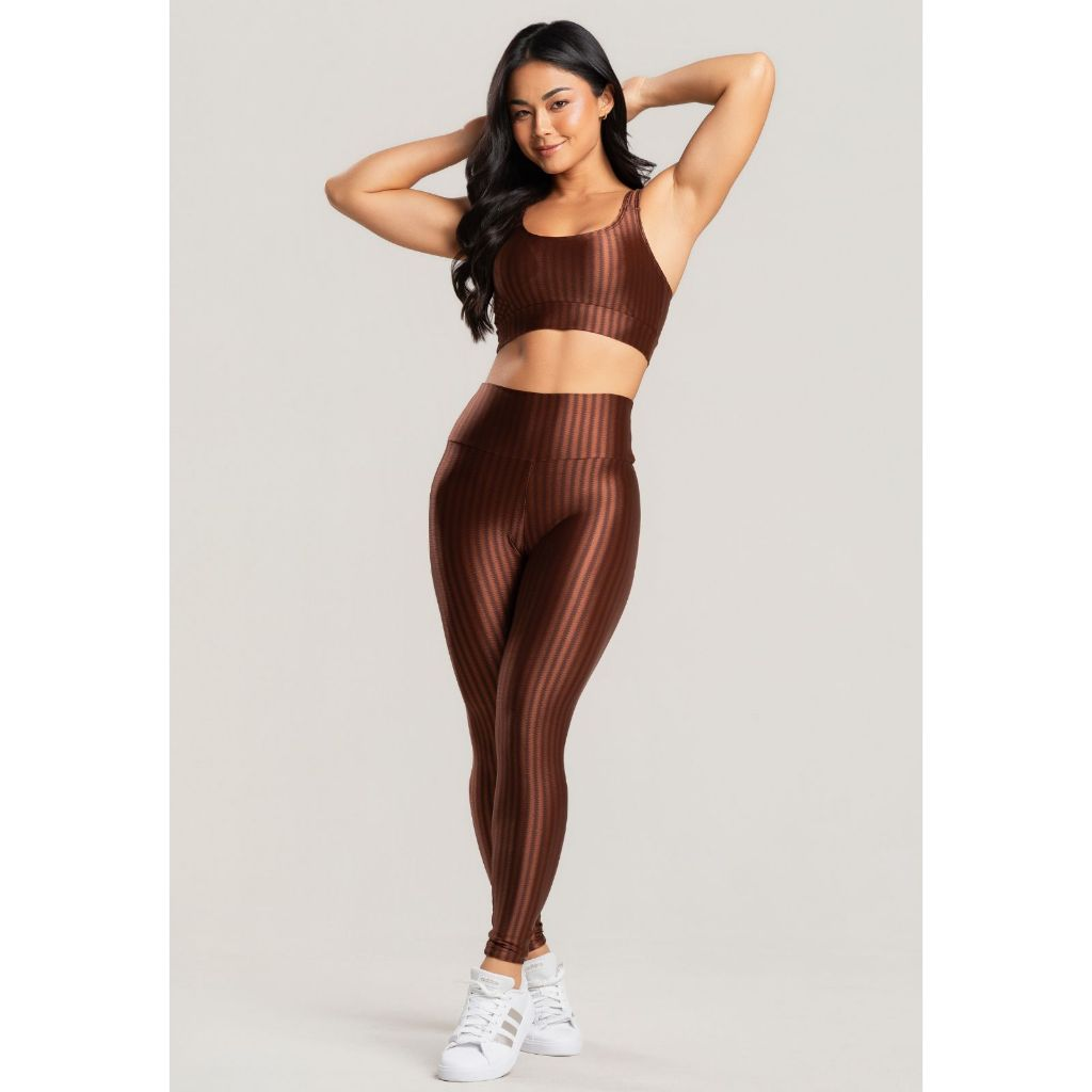 Conjunto Fitness Legging e Top Poliamida