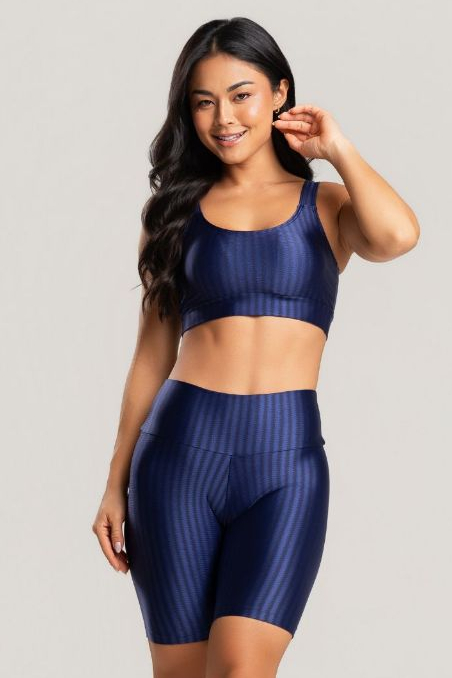 Conjunto Fitness Bermuda e Top em Poliamida