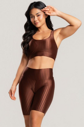 Conjunto Fitness Bermuda e Top em Poliamida