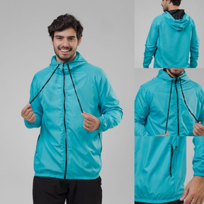 Jaqueta Corta Vento Masculina – Leve, Repelente à Água, FPU50 – Sportswear