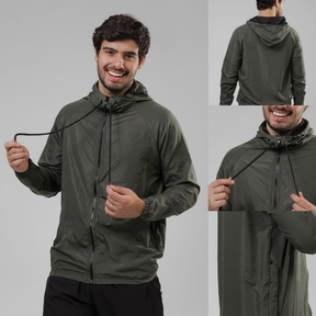 Jaqueta Corta Vento Masculina – Leve, Repelente à Água, FPU50 – Sportswear