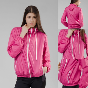 Jaqueta Corta Vento Feminina  – Leve, Repelente à Água, FPU50 – Sportswear
