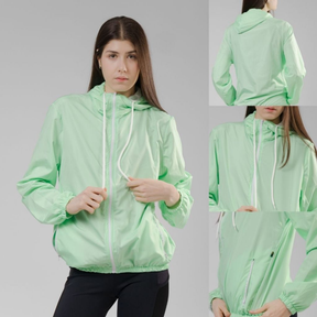 Jaqueta Corta Vento Feminina  – Leve, Repelente à Água, FPU50 – Sportswear