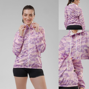 Jaqueta Corta Vento Feminina  – Leve, Repelente à Água, FPU50 – Sportswear