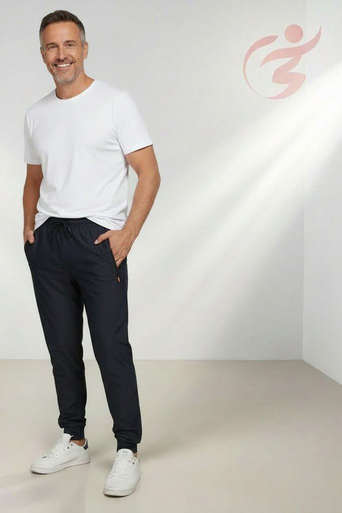 Calça Jogger Masculina com Cordão -Tecido Leve e Confortável