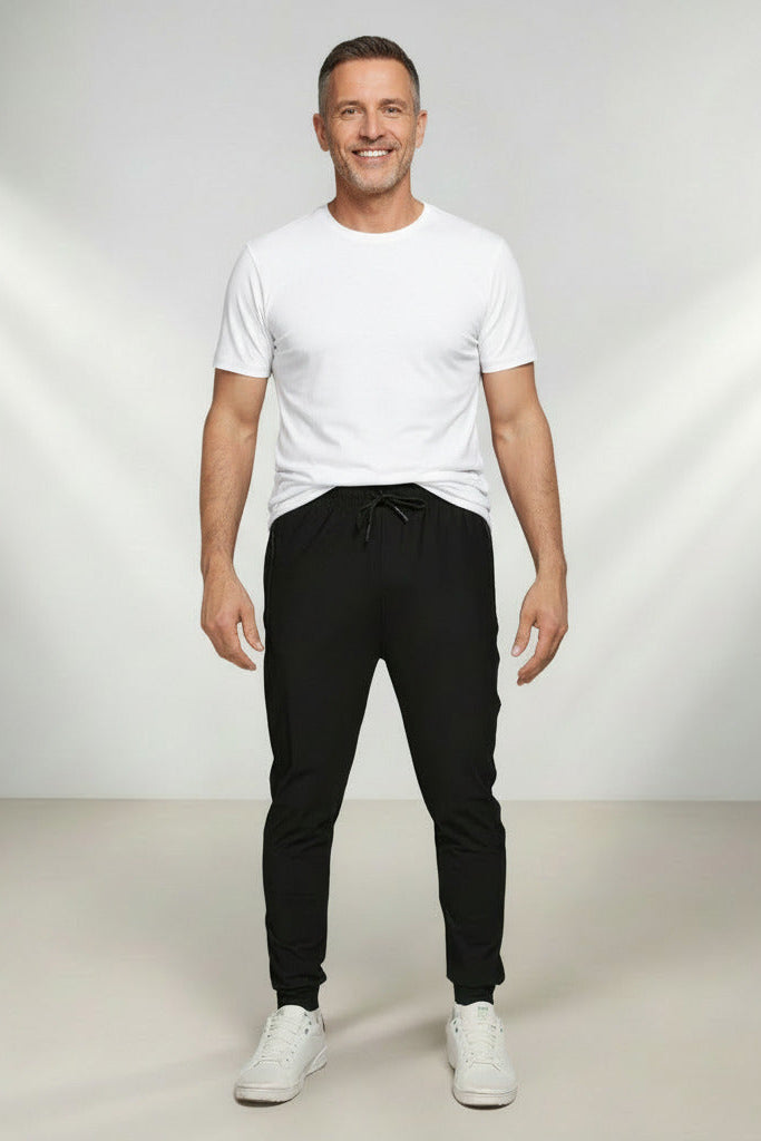 Calça Jogger Masculina com Cordão -Tecido Leve e Confortável