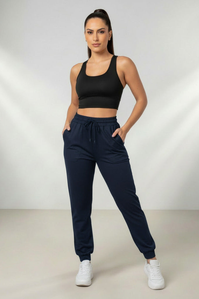 Calça Feminina Esportiva Slim Fit - Alta Elasticidade