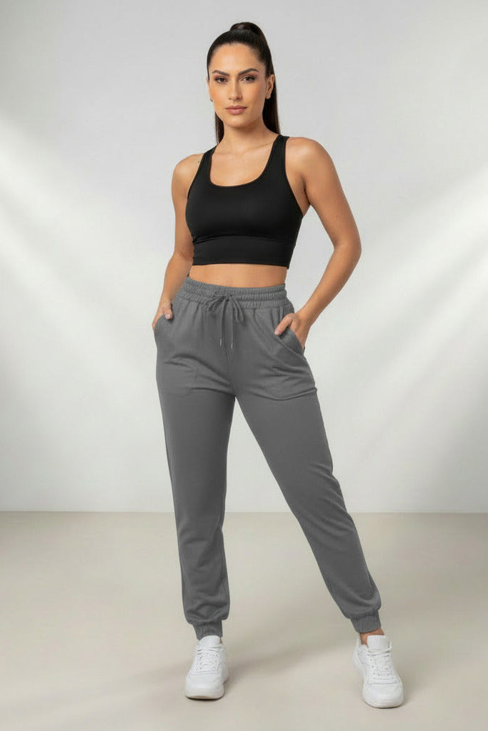Calça Feminina Esportiva Slim Fit - Alta Elasticidade