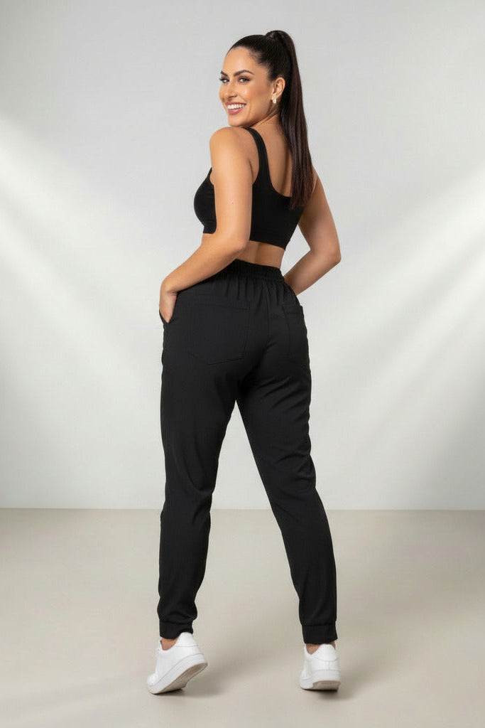 Calça Feminina Esportiva Slim Fit - Alta Elasticidade