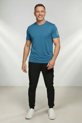 Camiseta Masculina De Seda Gelada (Tecnologia Ice Silk) – Slim Fit