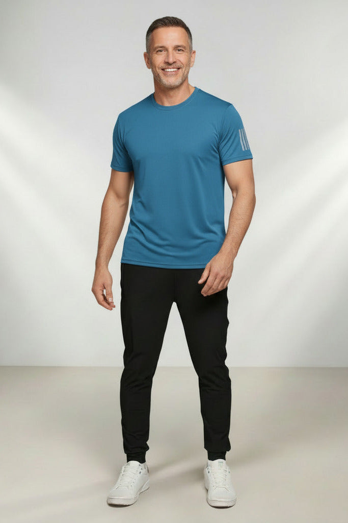 Camiseta Masculina De Seda Gelada (Tecnologia Ice Silk) – Slim Fit