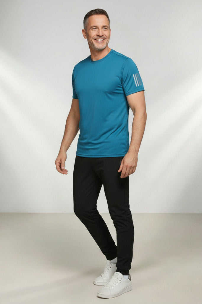 Camiseta Masculina De Seda Gelada (Tecnologia Ice Silk) – Slim Fit
