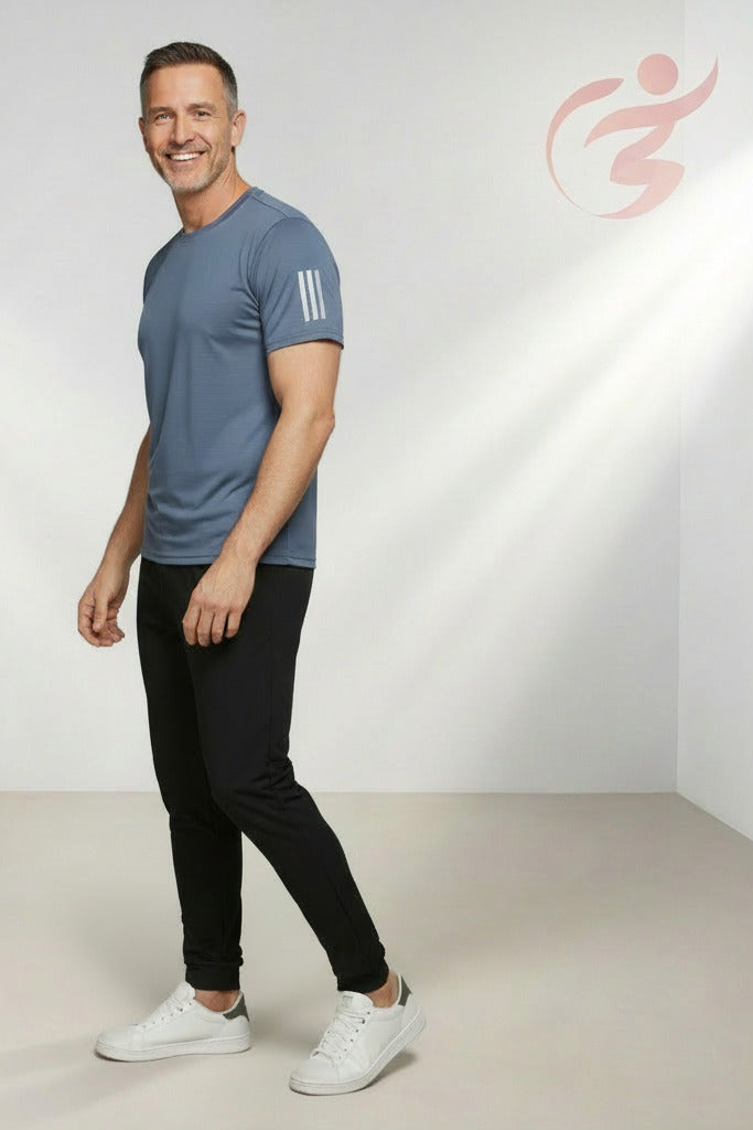 Camiseta Masculina De Seda Gelada (Tecnologia Ice Silk) – Slim Fit