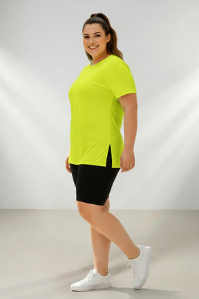 Camiseta Fitness Feminina Plus Size Tapa Bumbum