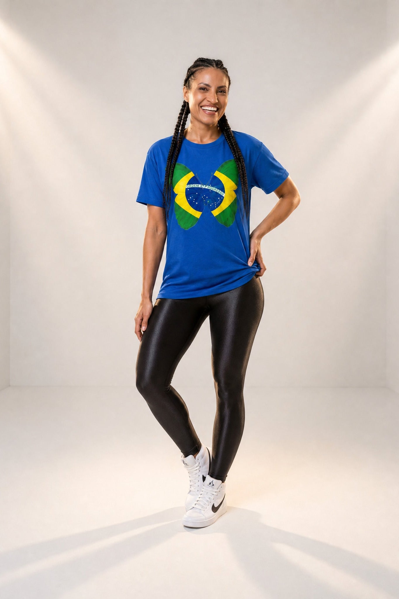 Camiseta Copa Brasil Borboleta - 100% Algodão