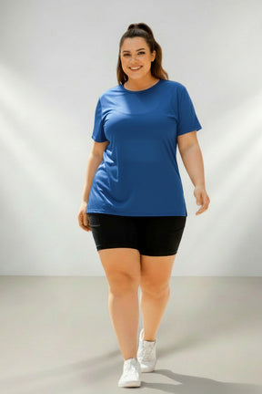 Camiseta Fitness Feminina Plus Size Tapa Bumbum