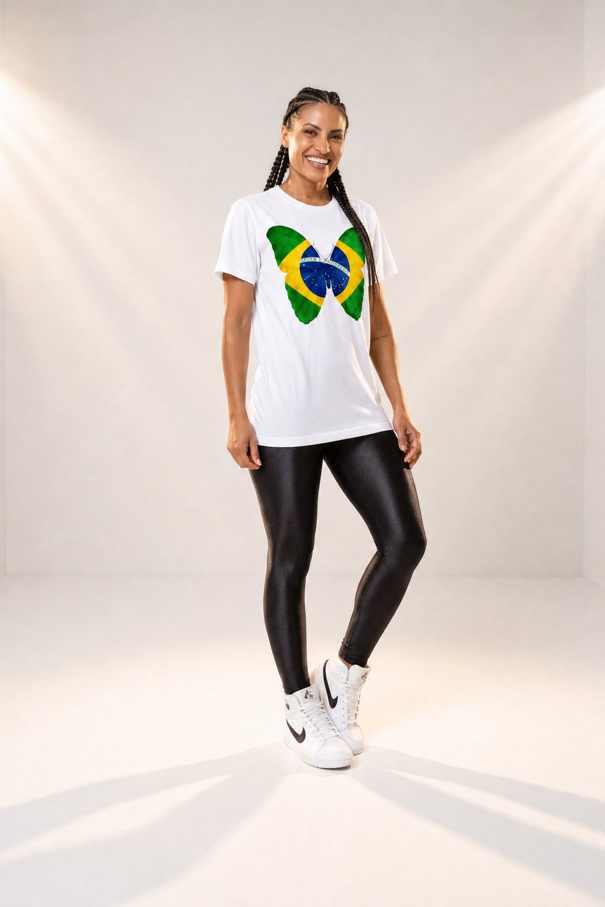 Camiseta Copa Brasil Borboleta - 100% Algodão (OUTLET)