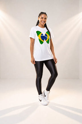Camiseta Copa Brasil Borboleta - 100% Algodão