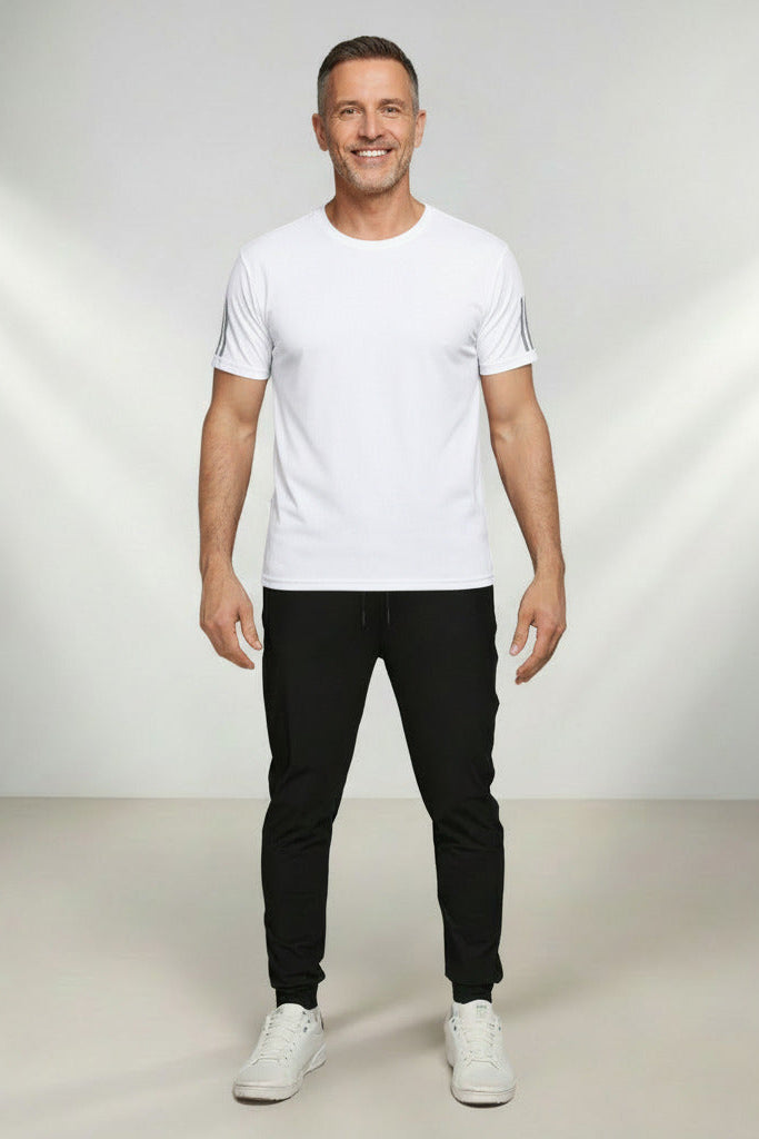Camiseta Masculina De Seda Gelada (Tecnologia Ice Silk) – Slim Fit