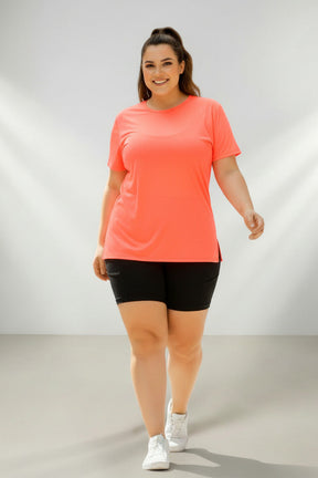 Camiseta Fitness Feminina Plus Size Tapa Bumbum