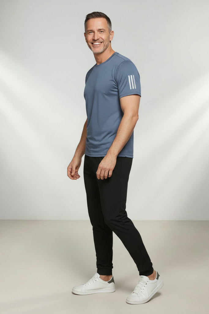 Camiseta Masculina De Seda Gelada (Tecnologia Ice Silk) – Slim Fit